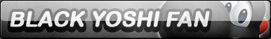 Black Yoshi Fan Button