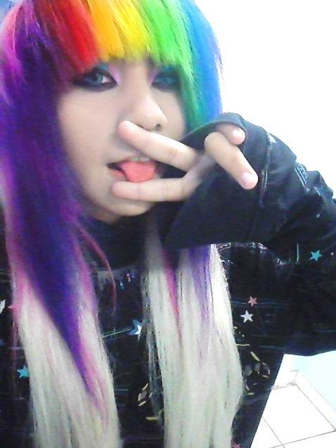 My Rainbow Hair Imuri Miyuki By Msimuri On Deviantart
