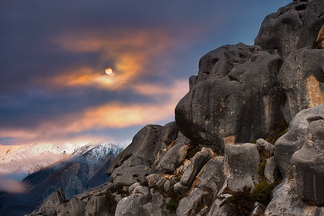 Twilight Moonrise