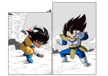 Goku and Vegeta DAIMA