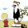 Calvin the Stampede and Hobbes