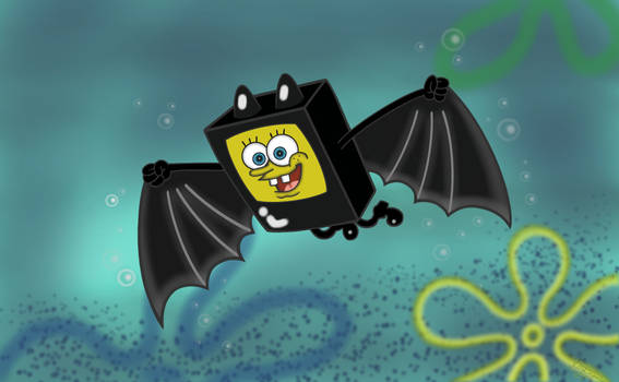 Spongebob in a Bat Suit