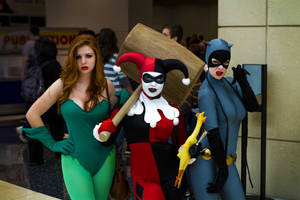 Ivy, Harley, and Catwoman: C2E2 2012