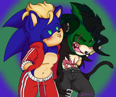 Sonic and Scourge.