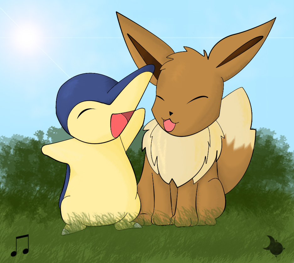 .:Cyndaquil and Eevee:.