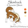 Skimback Char Sheet