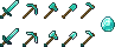 Minecraft: Diamond Equipment by kaeffe on DeviantArt