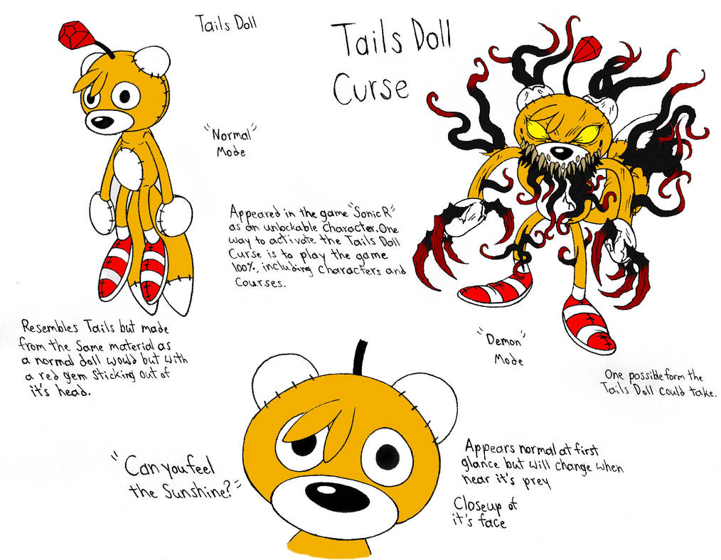 tails doll doodles - By @tembleque_cryptid on Itaku