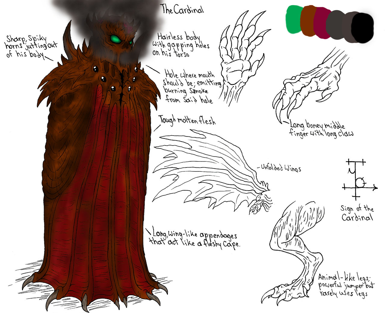 Cardinal Demons The Cardinal (Colored) by demongirl99 on DeviantArt
