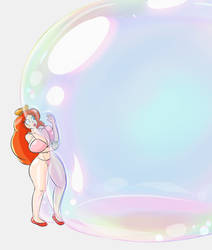 Cinsi versus a literal giant soap bubble