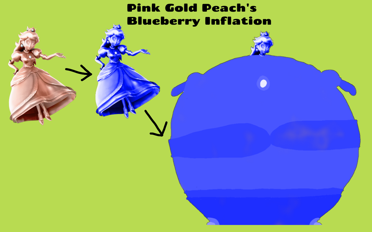 Pink Player Inflation Pink Gold Peach's Blueberry Inflation by Gon513 on DeviantArt