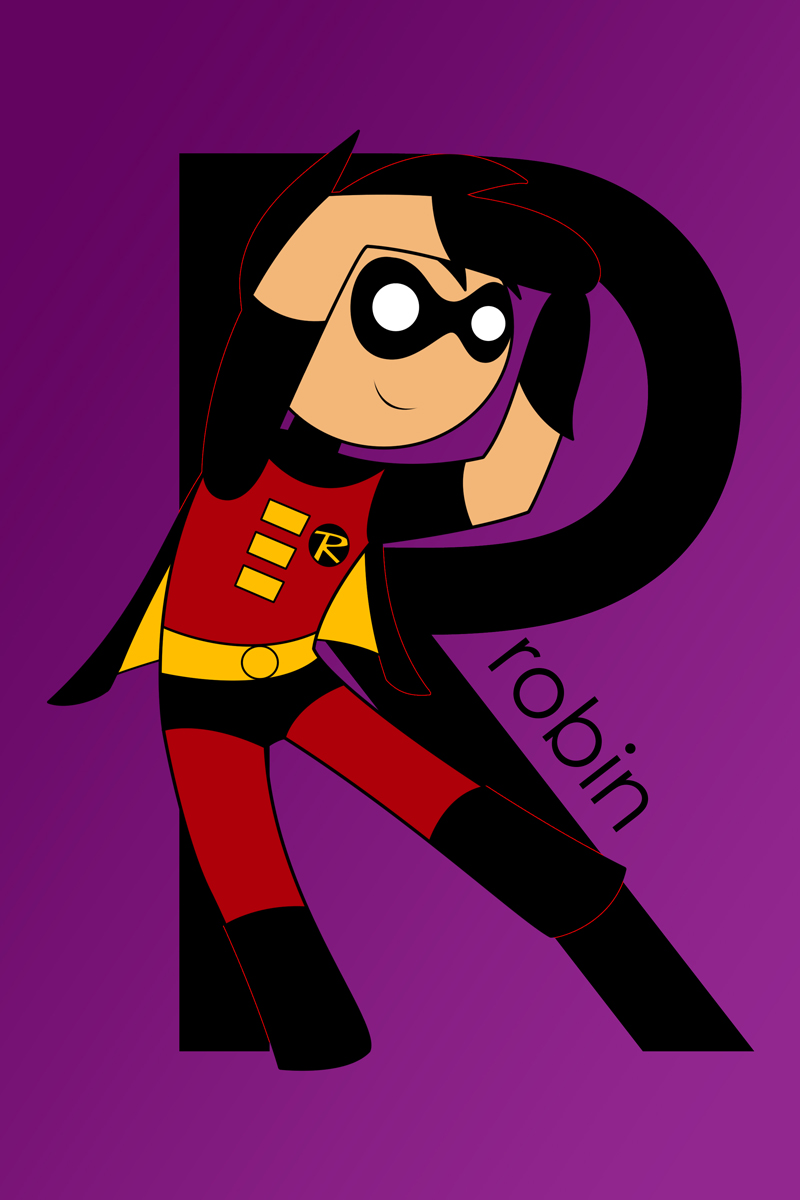 R is for Robin by imJEANNEus on DeviantArt