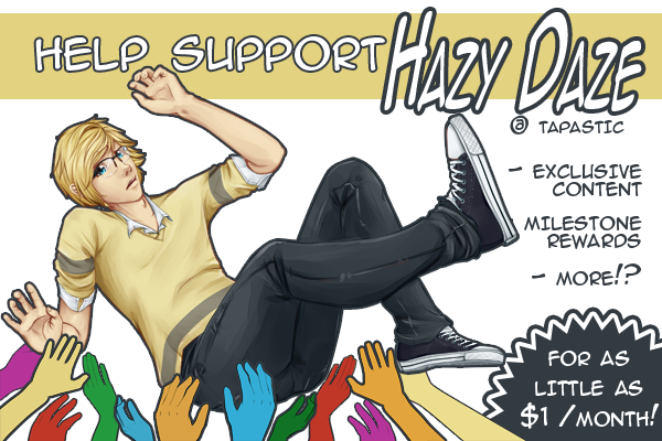 Support Hazy Daze on Tapastic!