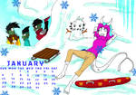 JCA Winter January Calendar by QueenSolaris