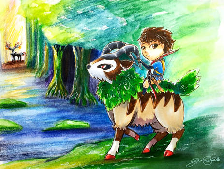 Pokezaki series 8- Ashitaka and Gogoat