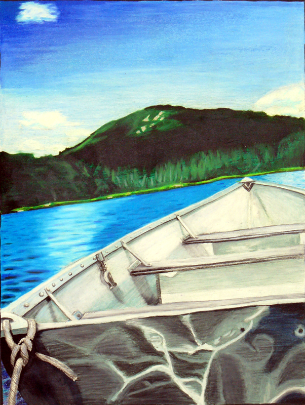 rowboat on lake