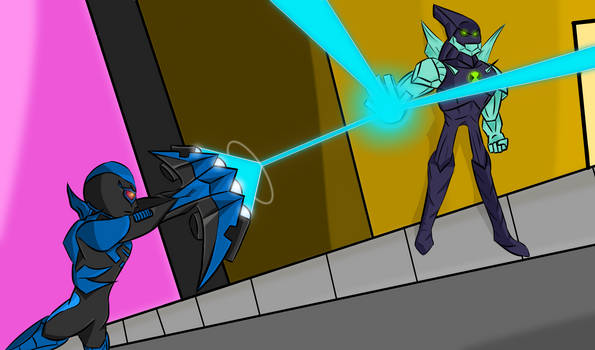 Ben 10 VS Blue Beetle