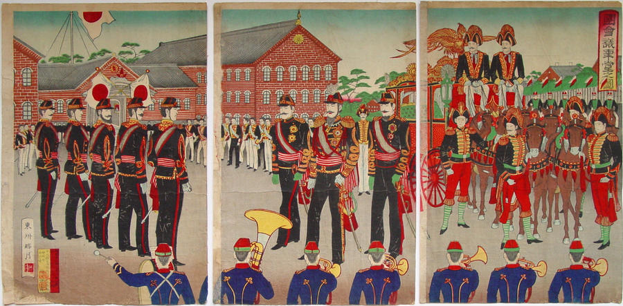 Emperor's visit to National Diet Building