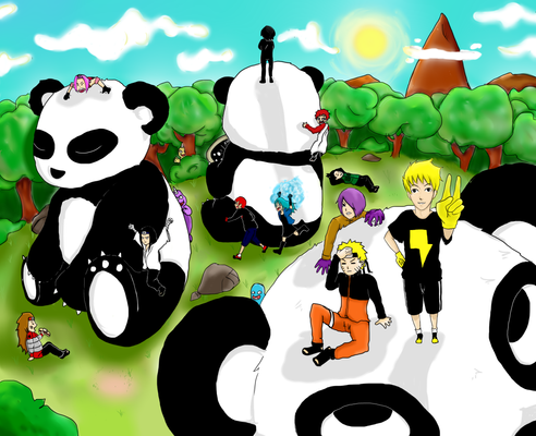 Panda Ninja Fantasma. Love all the pandas!!!!