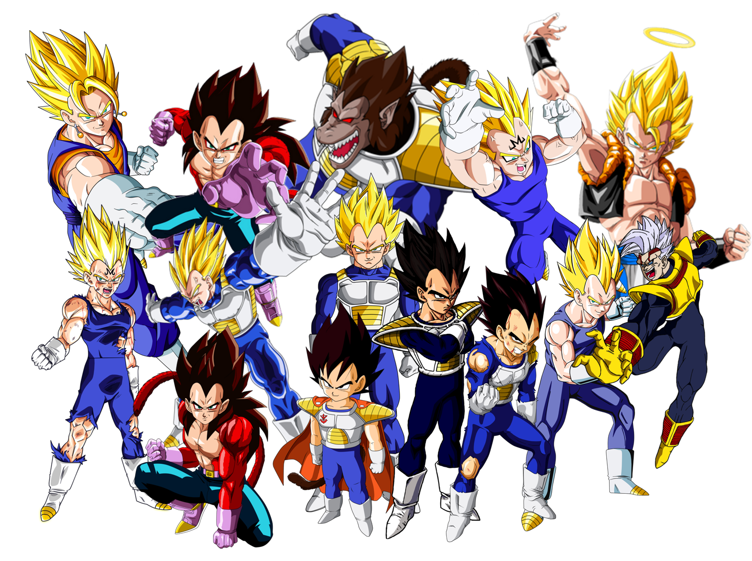All Vegeta Render Vector By DDGraphics On DeviantArt