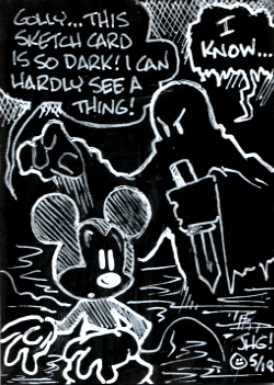 Sketch Card: Mickey Mouse and the Phantom Blot