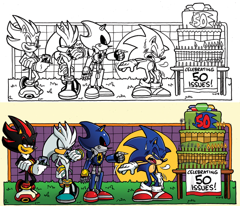 Off Panels: Sonic Universe #50 (Candle Control)