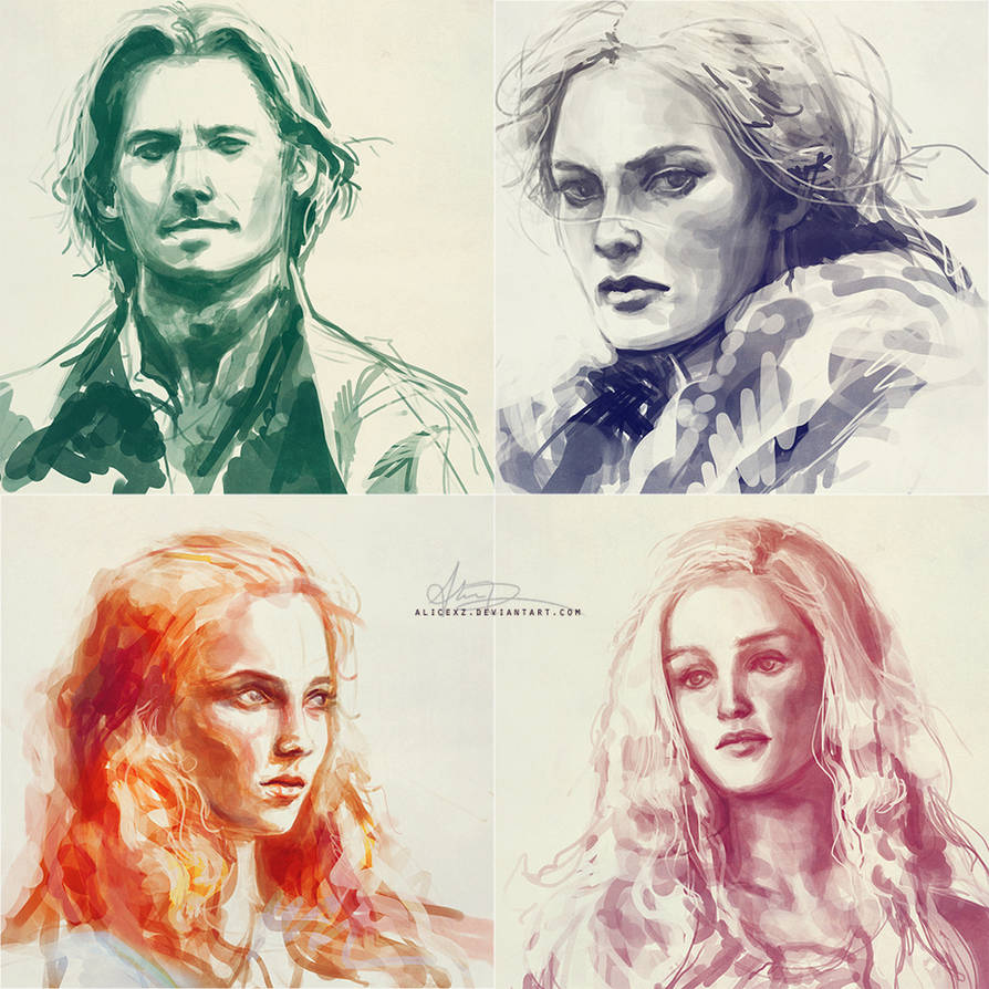 Game of Thrones studies by alicexz