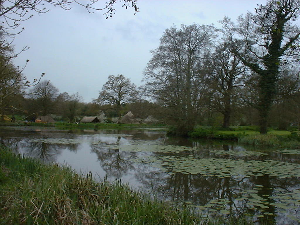 Celtic Round Houses by the lak