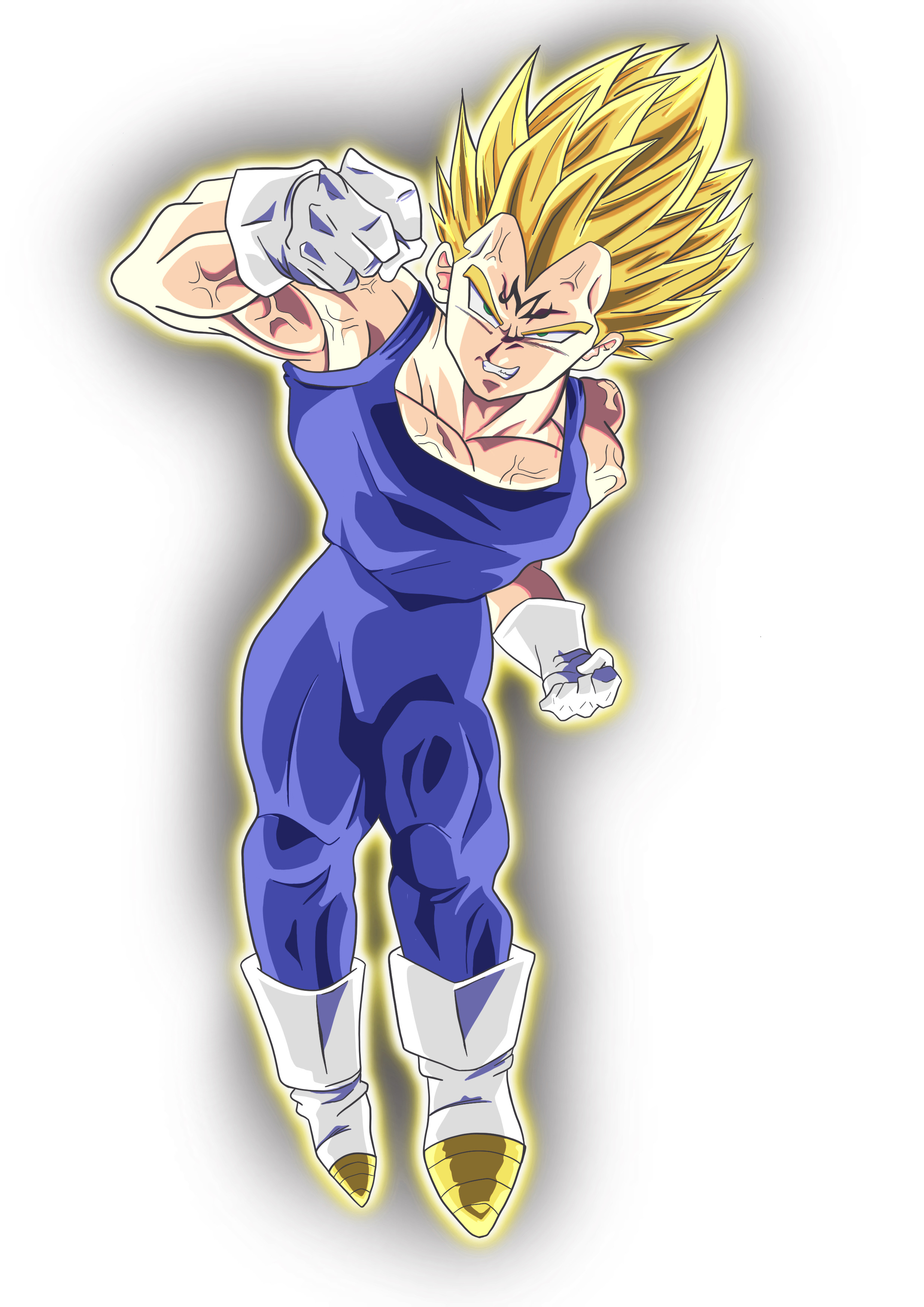 Majin Vegeta Ssj2 1 by  on @DeviantArt