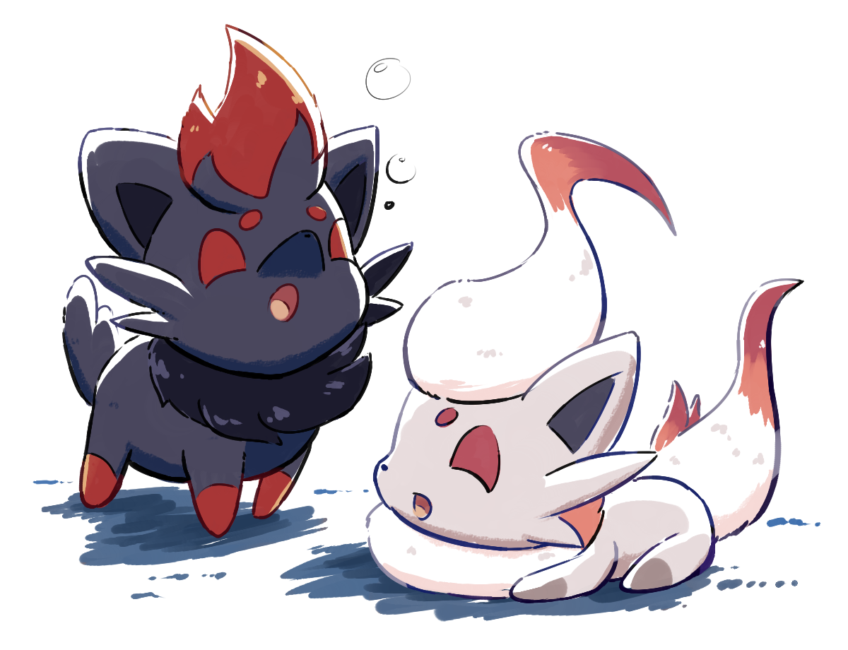 Hisuian Zorua by aquabluu on DeviantArt