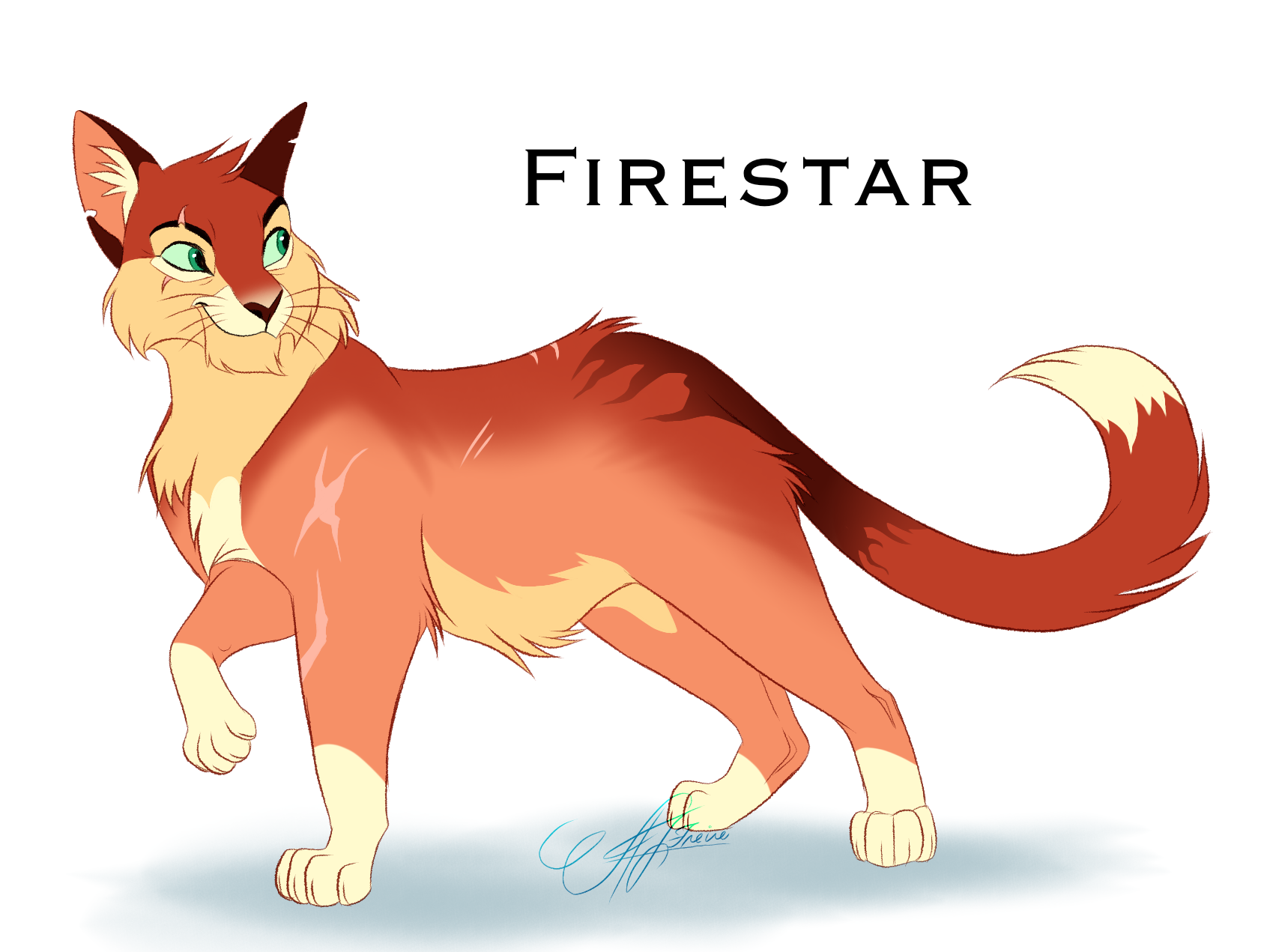 Firestar design - Warriors Cats by AngelDalet on DeviantArt