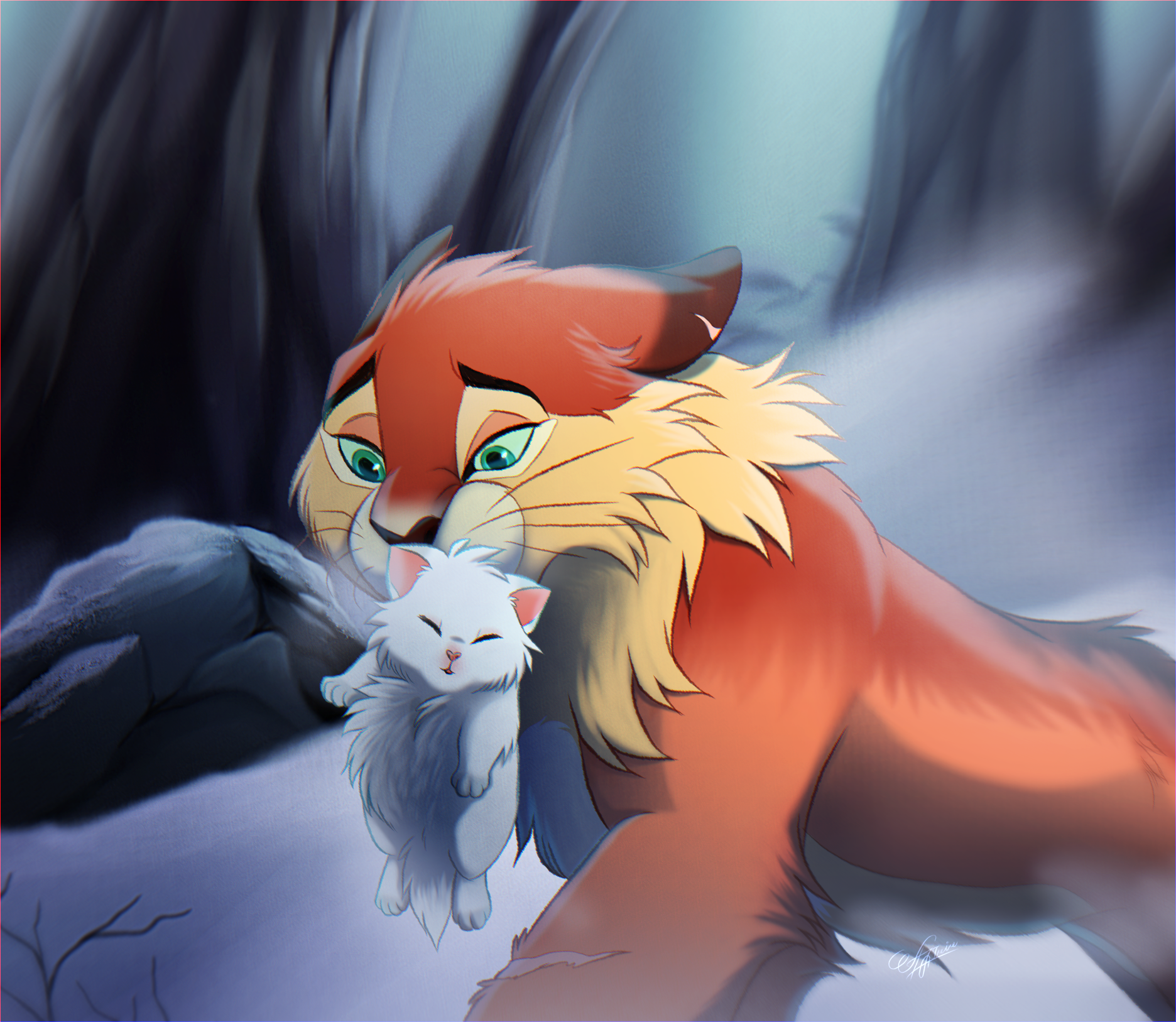 Firestar design - Warriors Cats by AngelDalet on DeviantArt