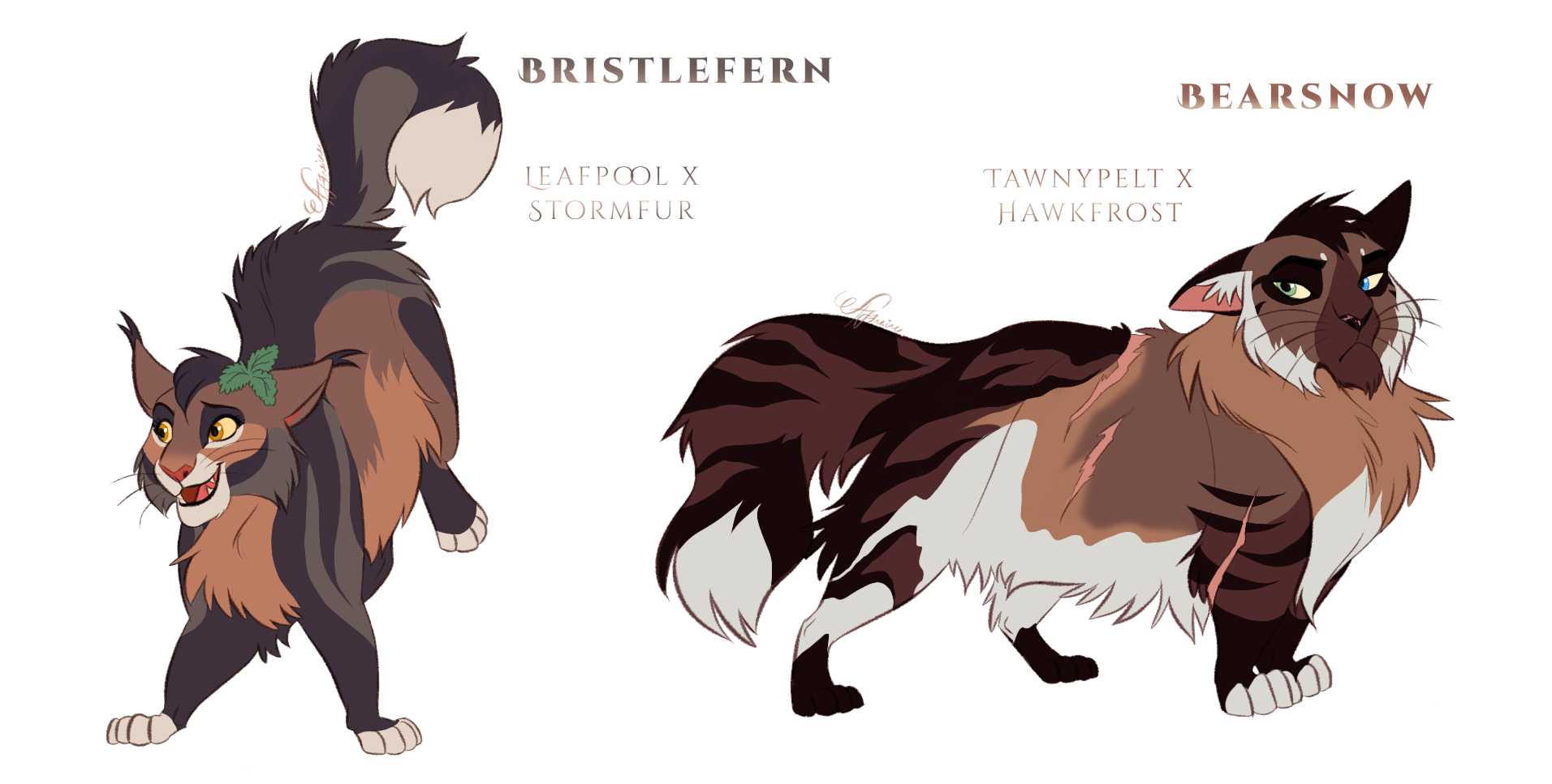 some warrior cats designs #3 by BlueLeafCisco on DeviantArt