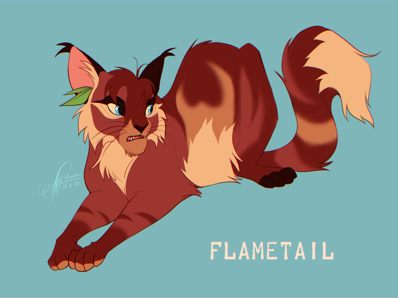 Firestar design - Warriors Cats by AngelDalet on DeviantArt