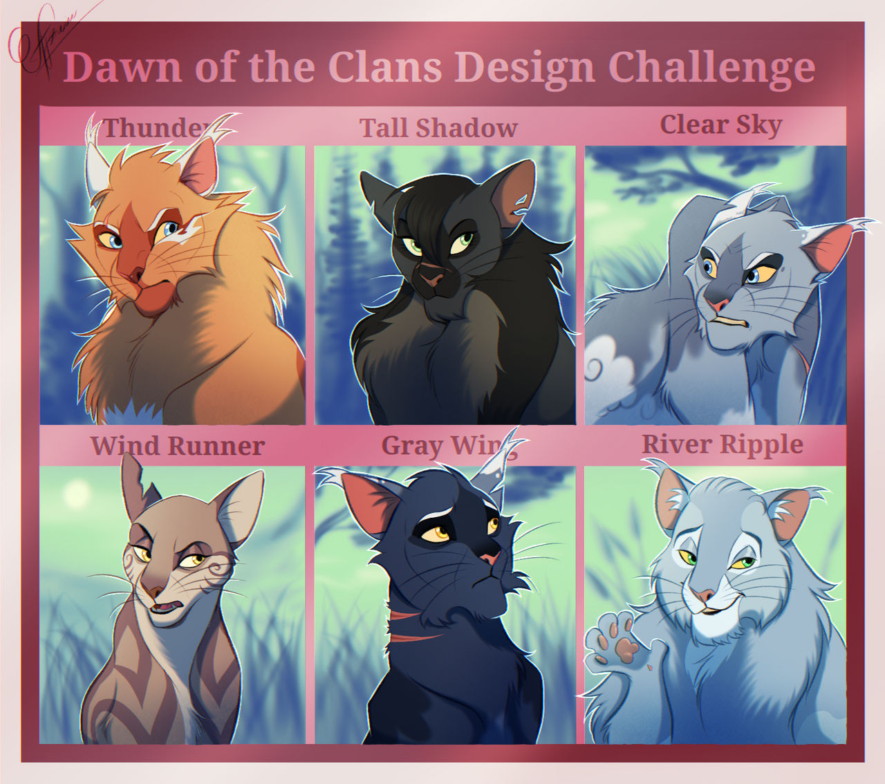 Dawn Of The Clans Design Challenge Warriors Cats By AngelDalet On dawn-of-the-clans-design-challenge-warriors-cats-by-angeldalet-on