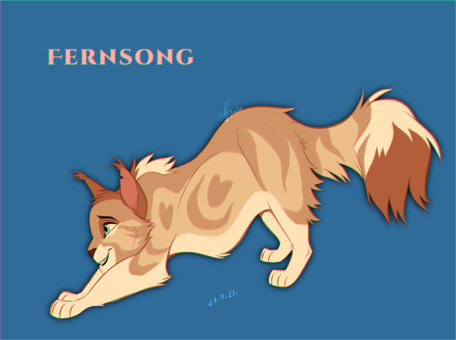 Ashfur and Ferncloud design 2021 - Warriors Cats by AngelDalet on DeviantArt