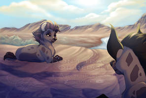 (REDRAW) A beautiful hyena