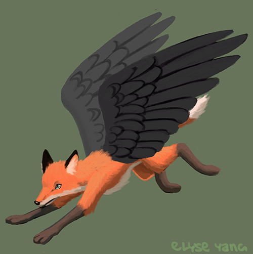 Winged fox