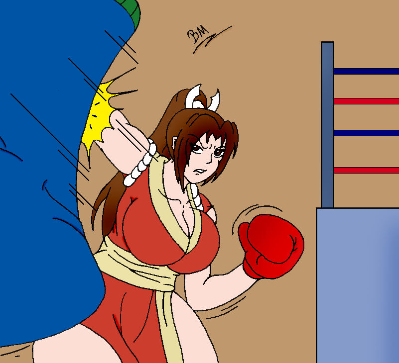 Mai Shiranui boxe