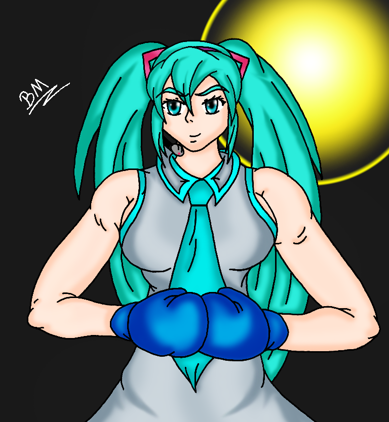 Hatsune Miku boxing