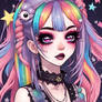 Zombie rainbow girl