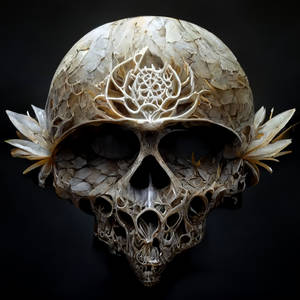dotyfish Buddha skull snake fractal mushroom cryst