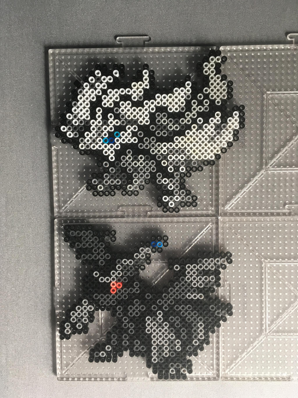 Pokemon Black and White Starter Perlers by jrfromdallas on DeviantArt