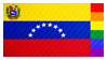 Venezuelan Rainbow Flag Stamp