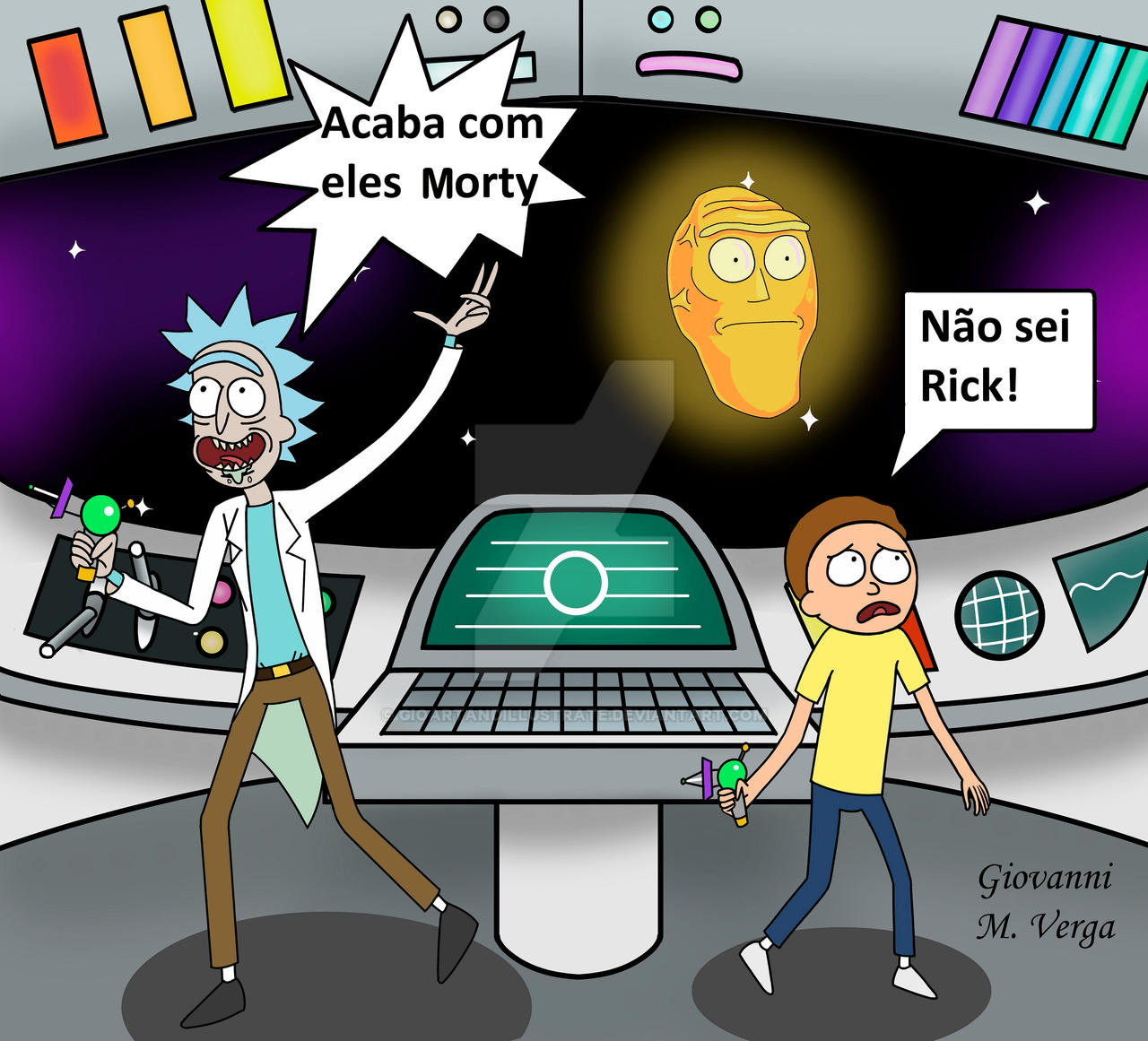 My Digital Cartoon Rick and Morty by Gioartandillustrate on DeviantArt