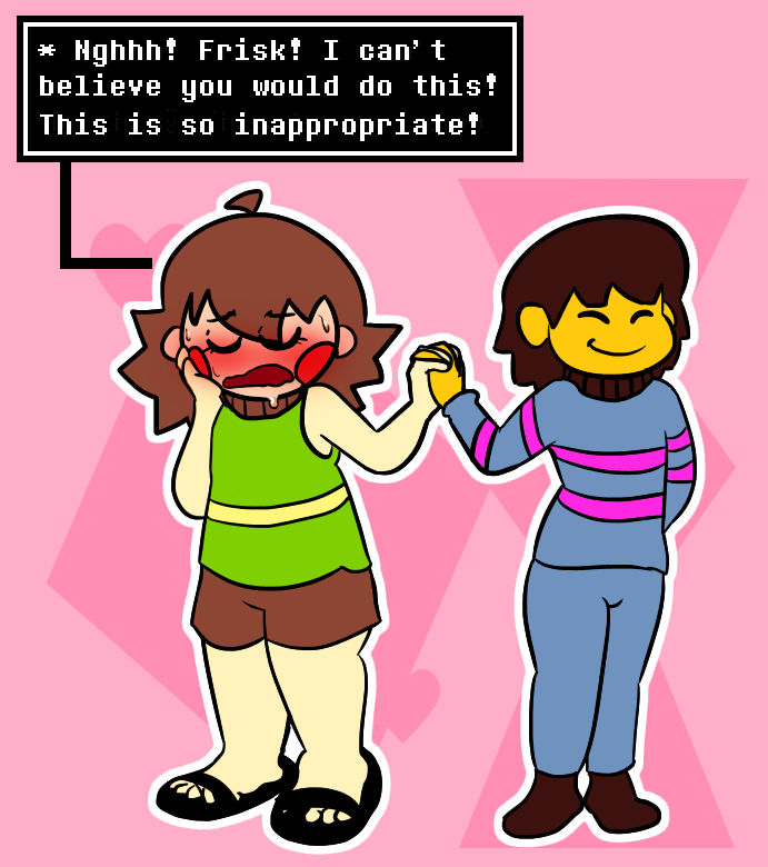 Handholding?! - Frisk x Chara by LordDanku on DeviantArt