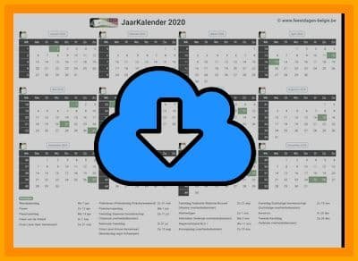 Thumbnail Kalender 2020 A4 Liggend Feestdagen By Feestbelgie Thumbnail Kalender 2020 A4 Liggend Feestdagen By Feestbelgie
