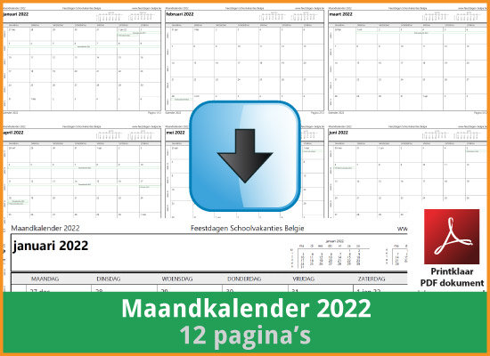 Weigeren Beraadslagen Groen Kalender-2022-maandkalender-preview-01 by feestbelgie on DeviantArt