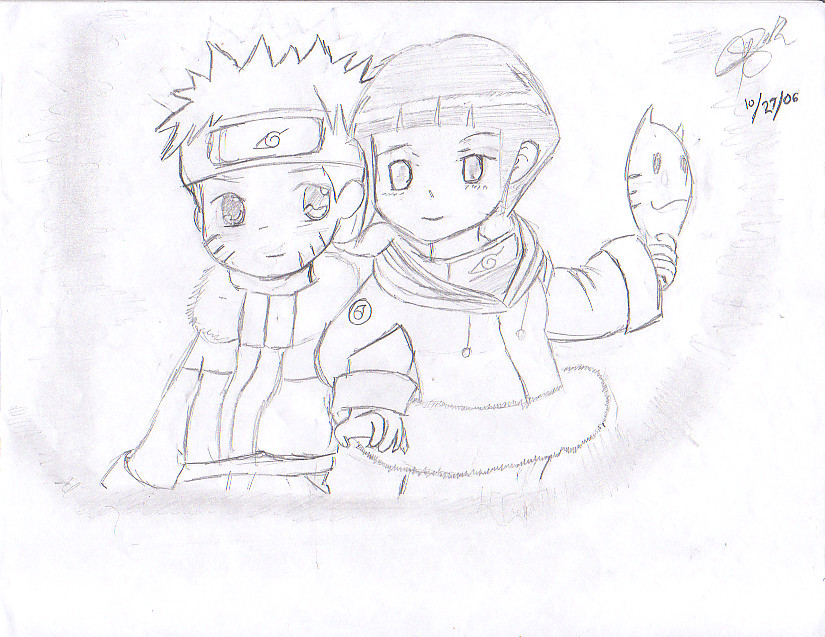 First Naruto Hinata drawing