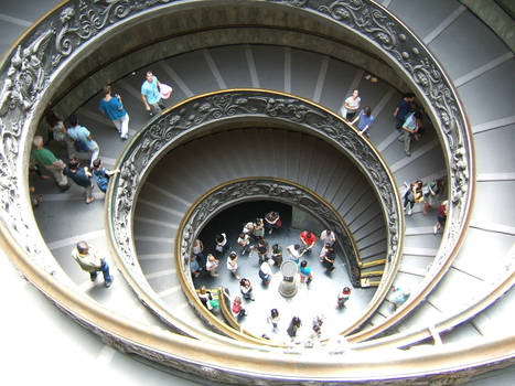 While exiting the Vatican museum...